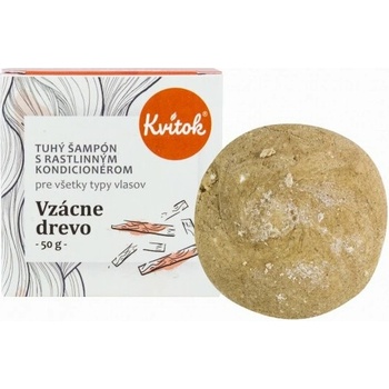 Kvitok Vzácne drevo tuhý šampón 50 g