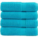 vidaXL Premium Hand Towels 4 pcs Turquoise 50x100 cm 600 gsm 100% Cotton - Untranslated (137450)