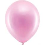 Party Deco Латексови Балони Металик, Розово - 30 см (rb30m-081)