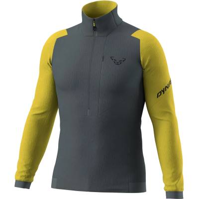 DYNAFIT Мъжки поларен пуловер Dynafit Blacklight Thermal 1/2 Zip Fleece jumper - Golden Lime (005-6846-0313)