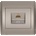 ELMARK Rhyme КОМПЮТЪРЕН КОНТАКТ rj45 (cat6e) СИВ МЕТАЛИК (112846e)