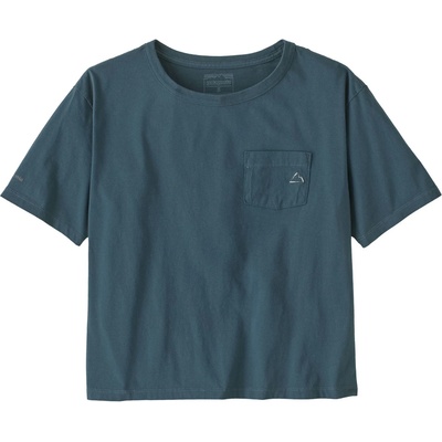 Patagonia Дамска тениска Patagonia Women's Fitz Roy Massif Easy Cut Pocket Tee T-shirt - Summit Blue - размер XS (916-7798-0311)