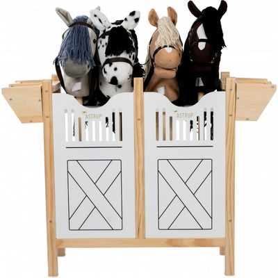 Dřevěná stáj pro 4 koníky By Astrup Stable For 4 Hobby Horses – Zboží Mobilmania