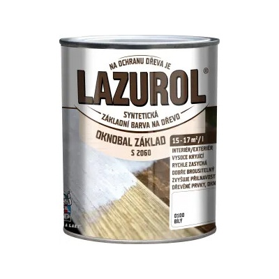 LAZUROL Oknobal základ barva na dřevo S2060, bílá, 600 ml