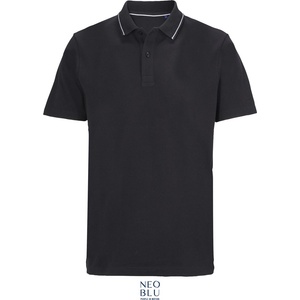 Neoblu 4337 EAGLE / Унисекс пике поло риза от плътен памук - наситено черно XS (244337n1100)