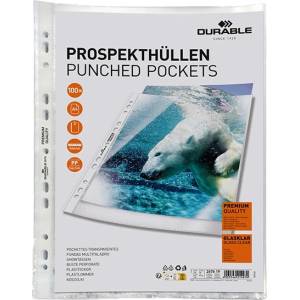 DURABLE Генотерм durable pp a/4, прозрачен 80 микрона 100 броя 267619 (267619)