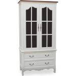 EX Home Витрина EX Home модел Rimini КB, 100 см, Бял антик