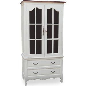 EX Home Витрина EX Home модел Rimini КB, 100 см, Бял антик