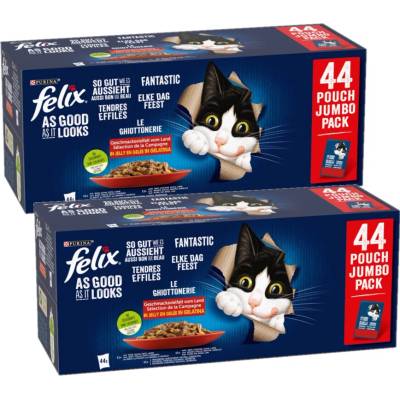 Felix Fantastic MIX příchutě v želé: 88x85 g