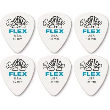 Dunlop 428R 1.0 Tortex Flex Standard 6 Перце за китара (428R100-6PACK-SET)