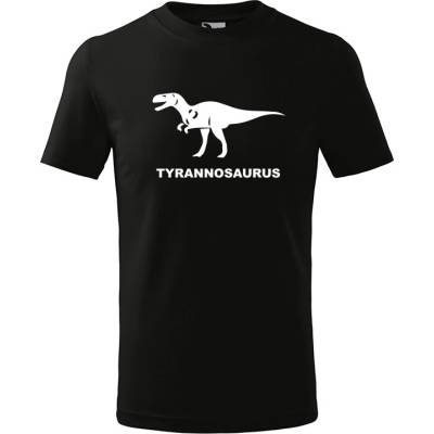 T-ričko Tyrannosaurus detské tričko purpurová biela