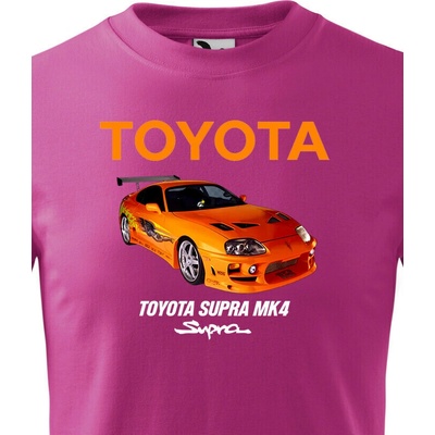 Dětské tričko Toyota Supra MK4 Purpurová Velikost Canvas Bezvatriko.cz 2323
