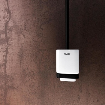 Nimco Maya černá Toaletní WC kartáč s hranatou rukojetí MAC 29094KN-HR-90