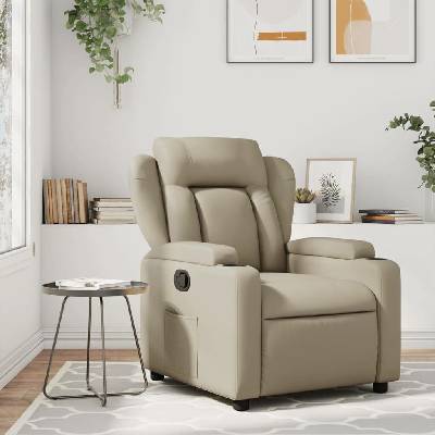 vidaXL 372433 Polohovací cappuccino umělá kůže