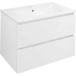 SAPHO Ezara - Шкаф за мивка, 70x46x52 см, 2 чекмеджета, бял гланц EZ701-3030 (EZ701-3030)