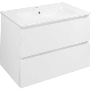SAPHO Ezara - Шкаф за мивка, 70x46x52 см, 2 чекмеджета, бял гланц EZ701-3030 (EZ701-3030)