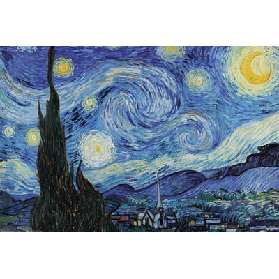 Plagát, Obraz - Vincent van Gogh - Starry Night, 120 × 80 cm