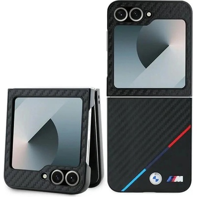 BMW Carbon Tricolor Case за Samsung Galaxy Z Flip 6 - черен (3666339321994)