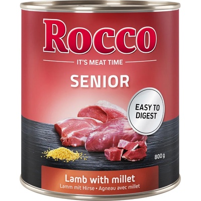 Rocco 24x800г комбинирана опаковка Rocco Senior консервирана храна за кучета