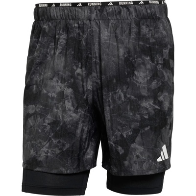 adidas Мъжки шорти за бягане adidas Adi365 Spray Dye 2in1 Shorts Running shorts - Grey Four - размер XXL (012-4515-0117)