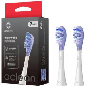 Oclean Комплект 2 бр. резервни глави за ел. четка за зъби Oclean Ultra White (9ULTRAWH2W)