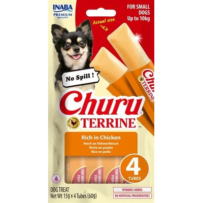 Inaba Churu Terrine dog maškrta pre psy kura 4 x 15 g