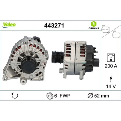 Alternátor VALEO 443271