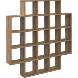 vidaXL Стенен рафт Дъб артизан 100 x 13 x 100 см Инженерна дървесина (8012251)