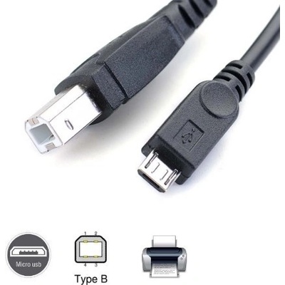 W-star USBMICROB USB micro male - USB/B, 1m, černý