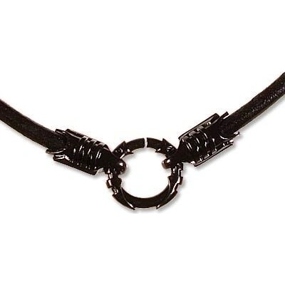 Řetízek Leather CL1BLKBLK