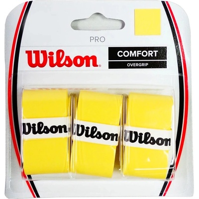 Wilson Pro overgrip 3ks žlutá