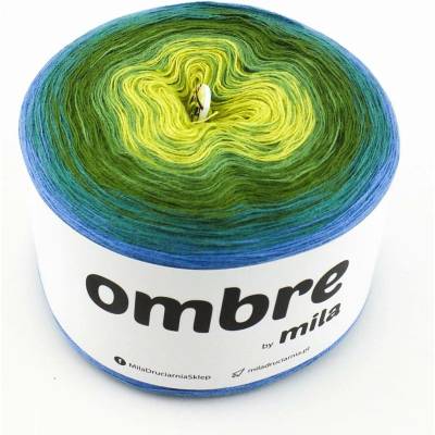 MILA Příze OMBRE Classic 1200m/3nitky M024 - Háj