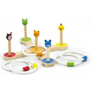 Viga Toys Дървена игра Viga - Рингове за хвърляне (50174)