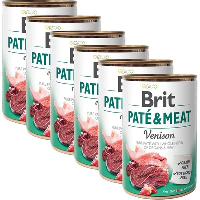 Brit Консерва Brit Paté & Meat Venison 6 x 400 г