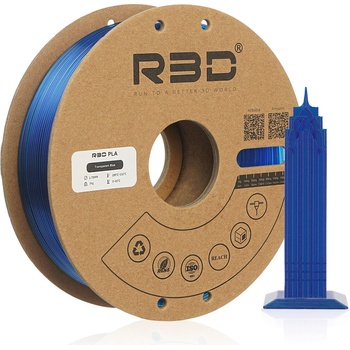 R3D PLA Transparent Blue - 1.75 mm / 1000 g (R3DA3018)