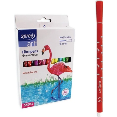 Spree Флумастери SPREE Medium Tip 24 цв
