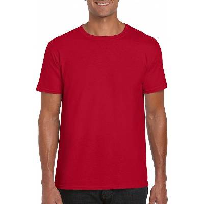 Gildan pánske tričko Softstyle červené