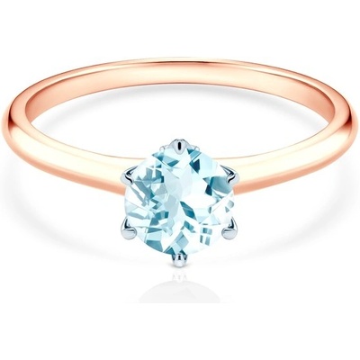 Savicki zásnubní prsten The Journey dvoubarevné zlato akvamarín TJ R2 AKW RB