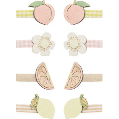 Mimi & Lula Mini Klipové sponky do vlasov: Peachy Citrus