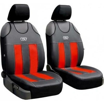 Autopoťah Pok-ter Autotričká GT červeno-čierne koža 2ks
