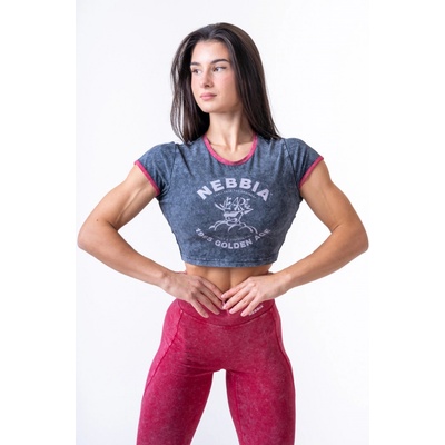 NEBBIA Washed crop top GOLDEN AGE – Zboží Dáma