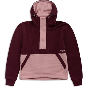 Bergans of Norway Дамски вълнен пуловер Bergans Women's Vega Wool Hoodie - Merlot/Faded Pink (105-7693-0314)