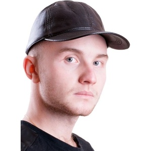Vodo Мъжка кожена шапка с козирка
