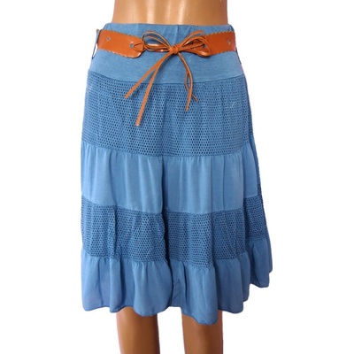 Dámská stylová letní sukně modrá