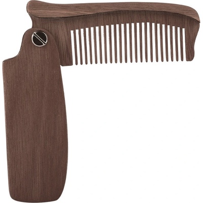 Miranda Wooden skládací hřeben na vousy – Zboží Dáma