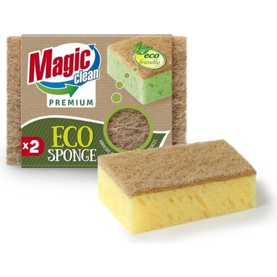 Convoy World 2 бр ЕКО гъбки за почистване с натурална фибра Magic Clean (CWHSSF851)