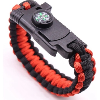Lodestar Survival kompas píšťalka nůž červená/černá