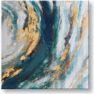 Maľovaný obraz na stenu ABSTRAKT 70x70 cm - 70×70 cm / Klasický 2 cm