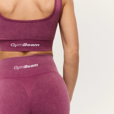 GymBeam Dámske bezšvové legíny Lift Plum