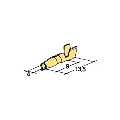 konektor 4mm kulatý 1-2,5mm kolík